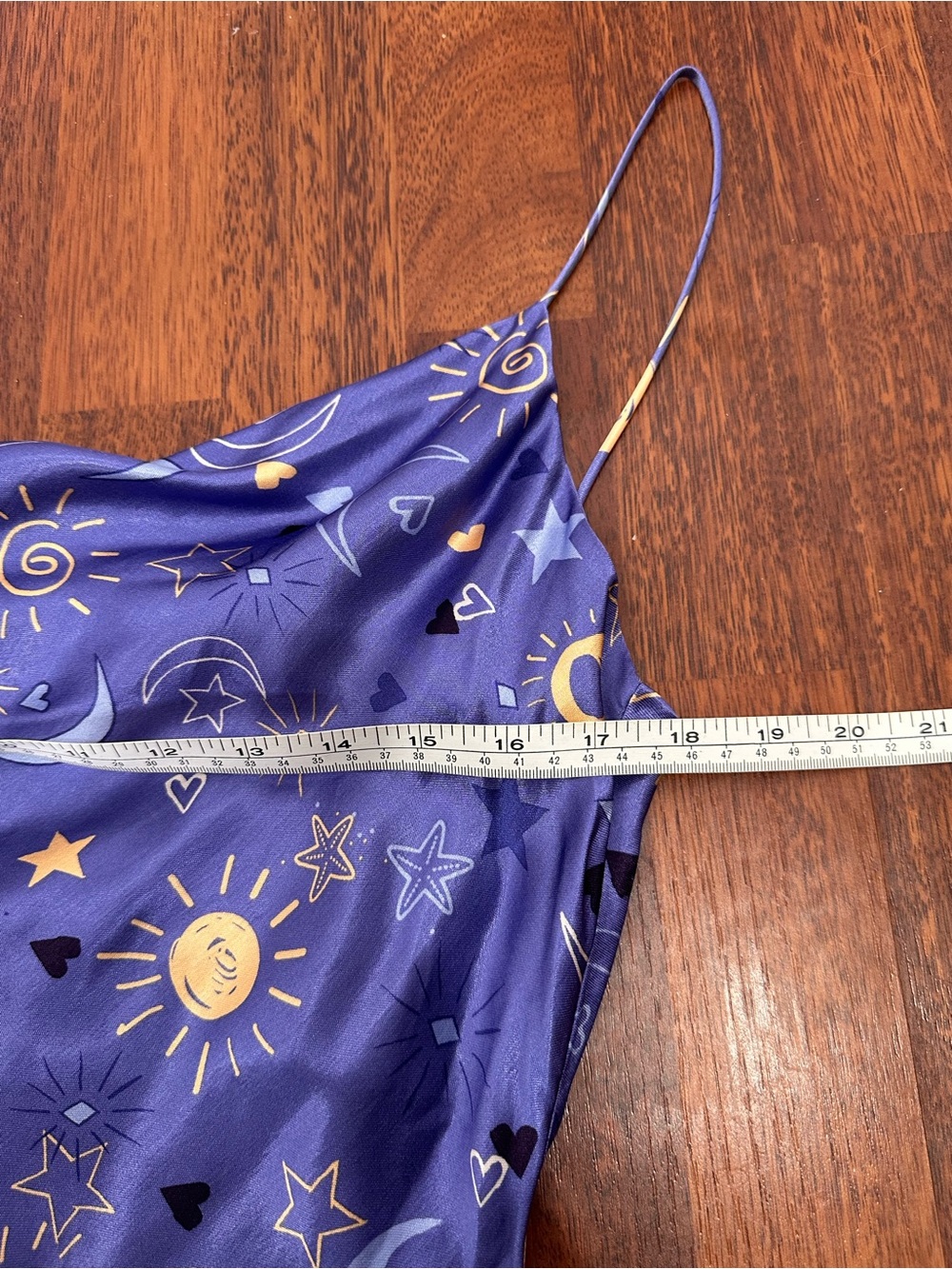 Zara NWT Silky Purple Celestial Slip mini Dress Cowl Neck. Fairy. Party. Rave S - Picture 15 of 16